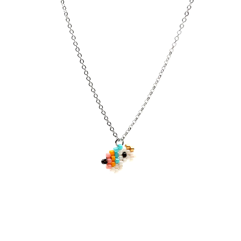 Cute Necklace Animal Jewelry Unicorn Bee Watermelon Pineapple Cat Tiny Pendant Necklaces Women Collare Choker Kid Gifts